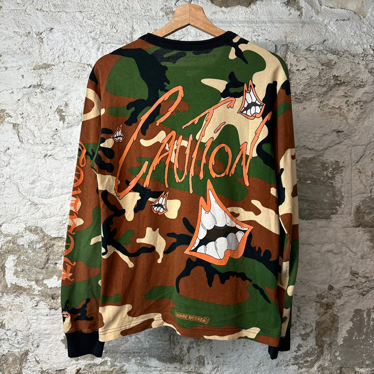 Chrome Hearts Matty Boy Caution Camo Long Sleeve Sz M