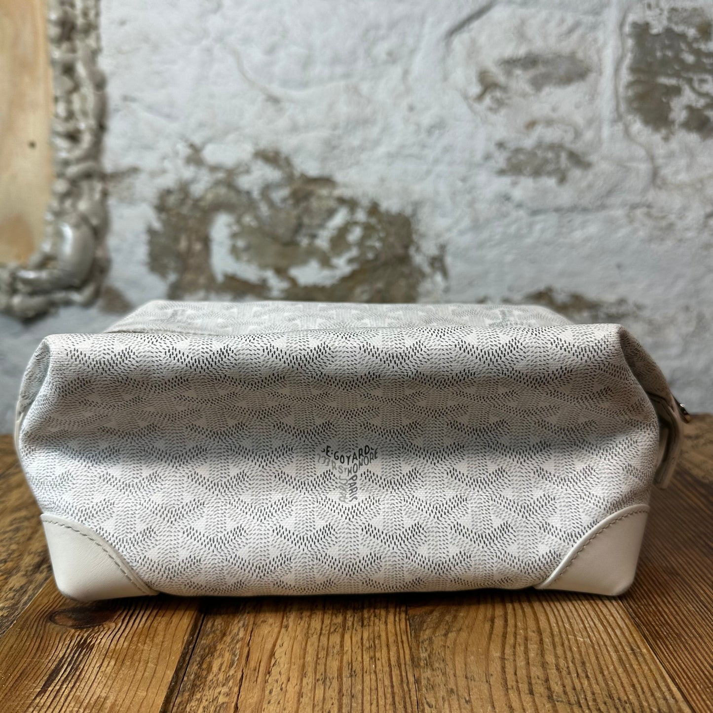Goyard Boeing 25 White Monogram Toiletry Bag