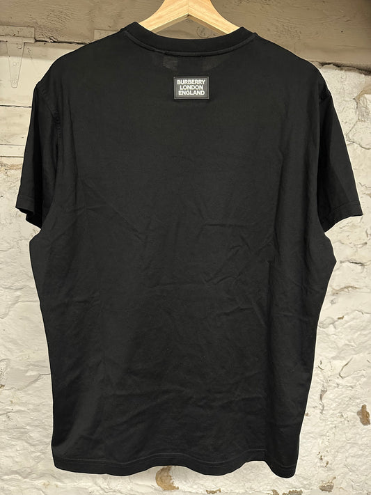 Burberry Labryinth Black T-Shirt Sz XS