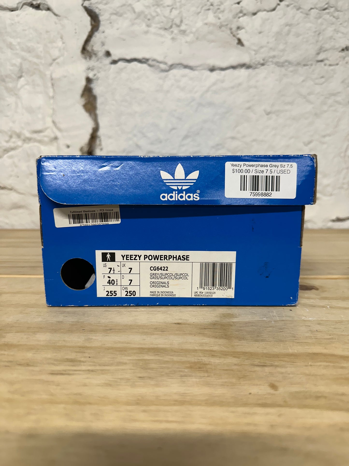 Yeezy Powerphase Grey Sz 7.5