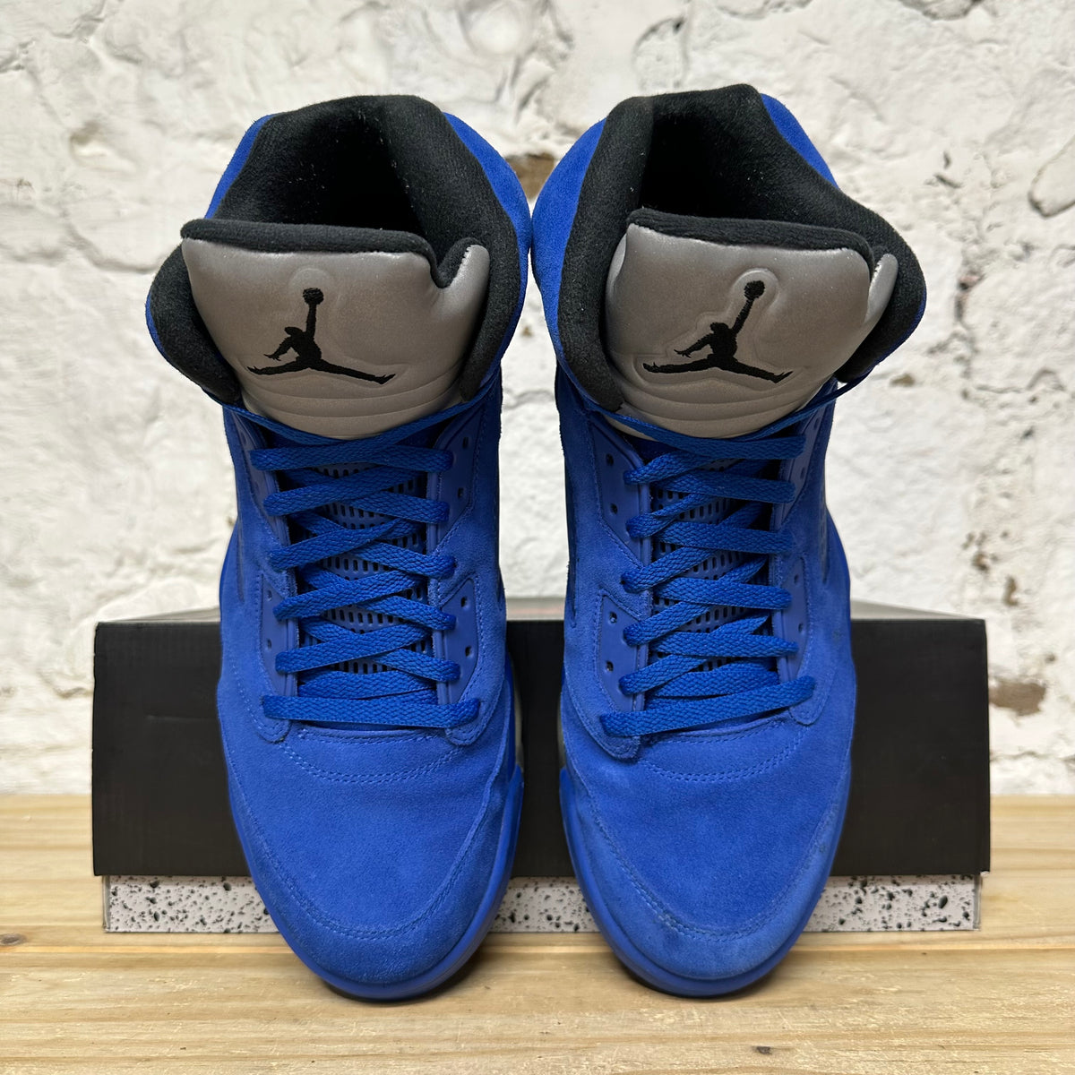 Air Jordan 5 Blue Suede Sz 14