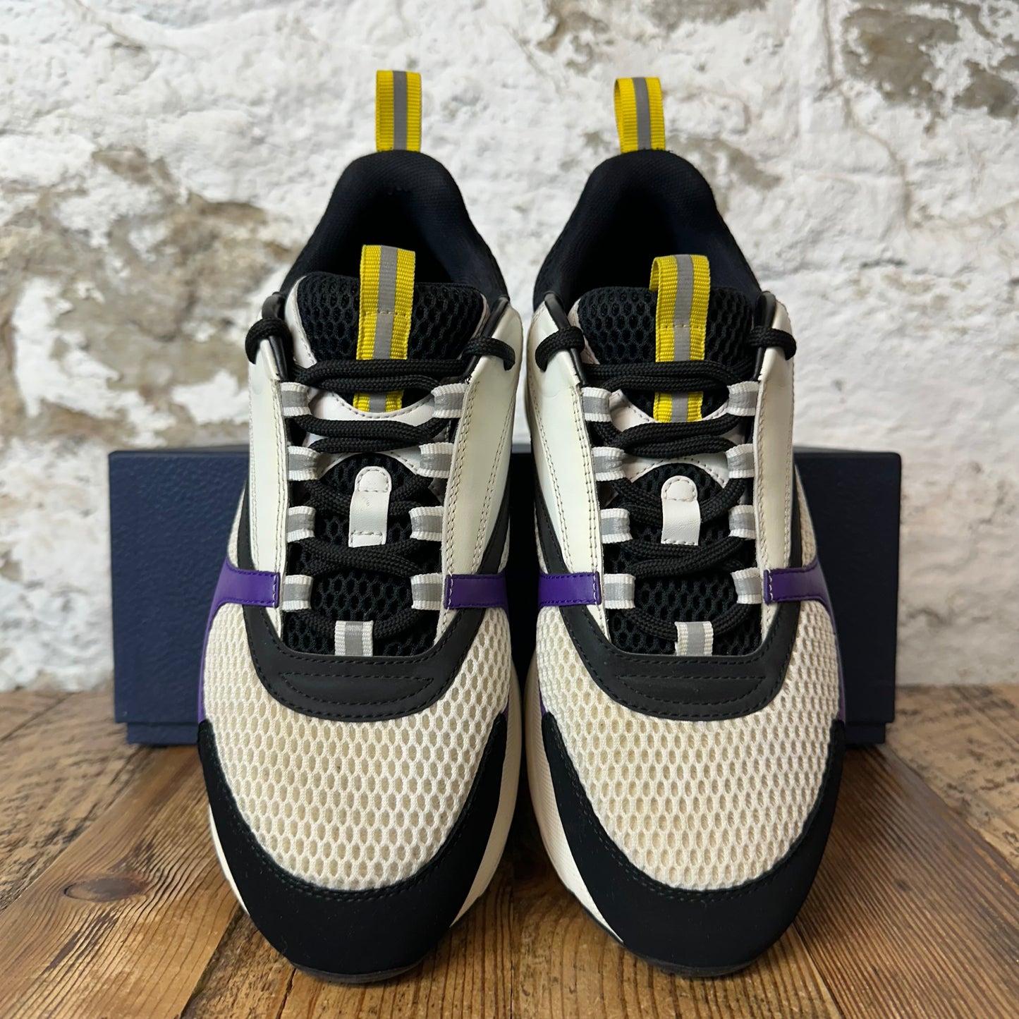 Dior B22 Yellow Purple White Sneaker Sz 8 (41)