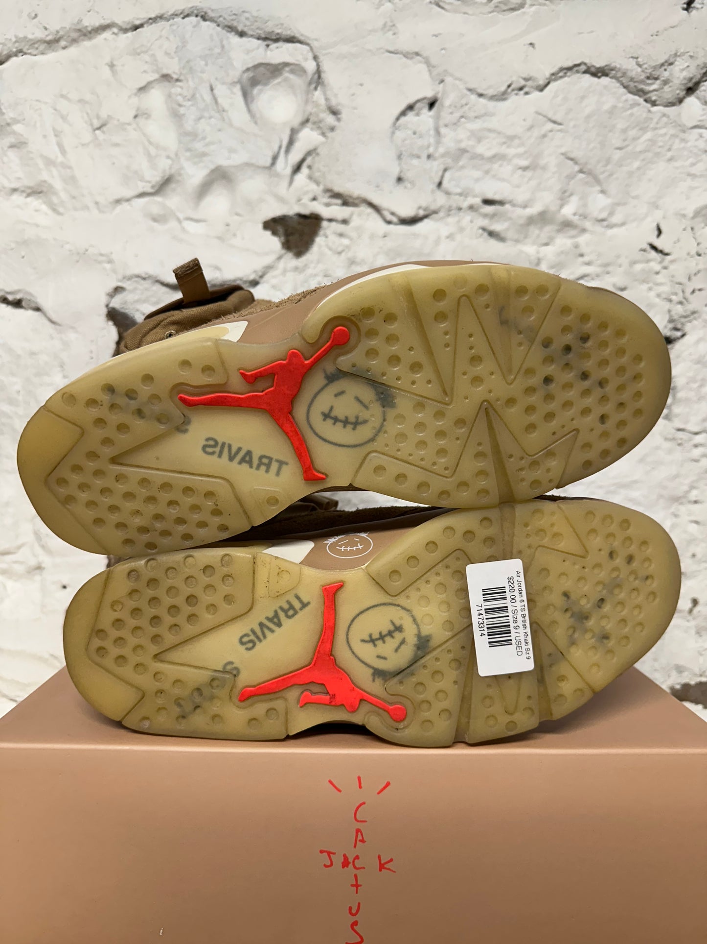 Air Jordan 6 Travis Scott British Khaki Sz 9