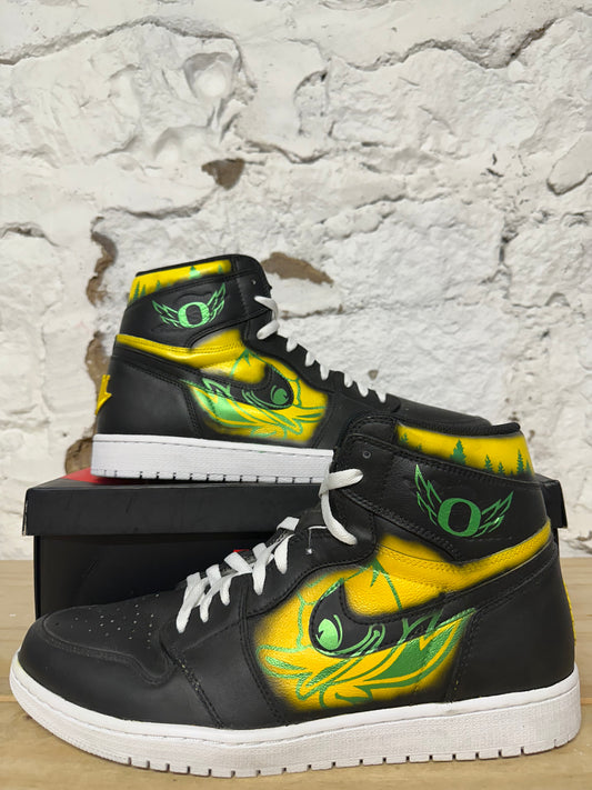 Air Jordan 1 High Yin Yang (Oregon Custom) Sz 14 DS