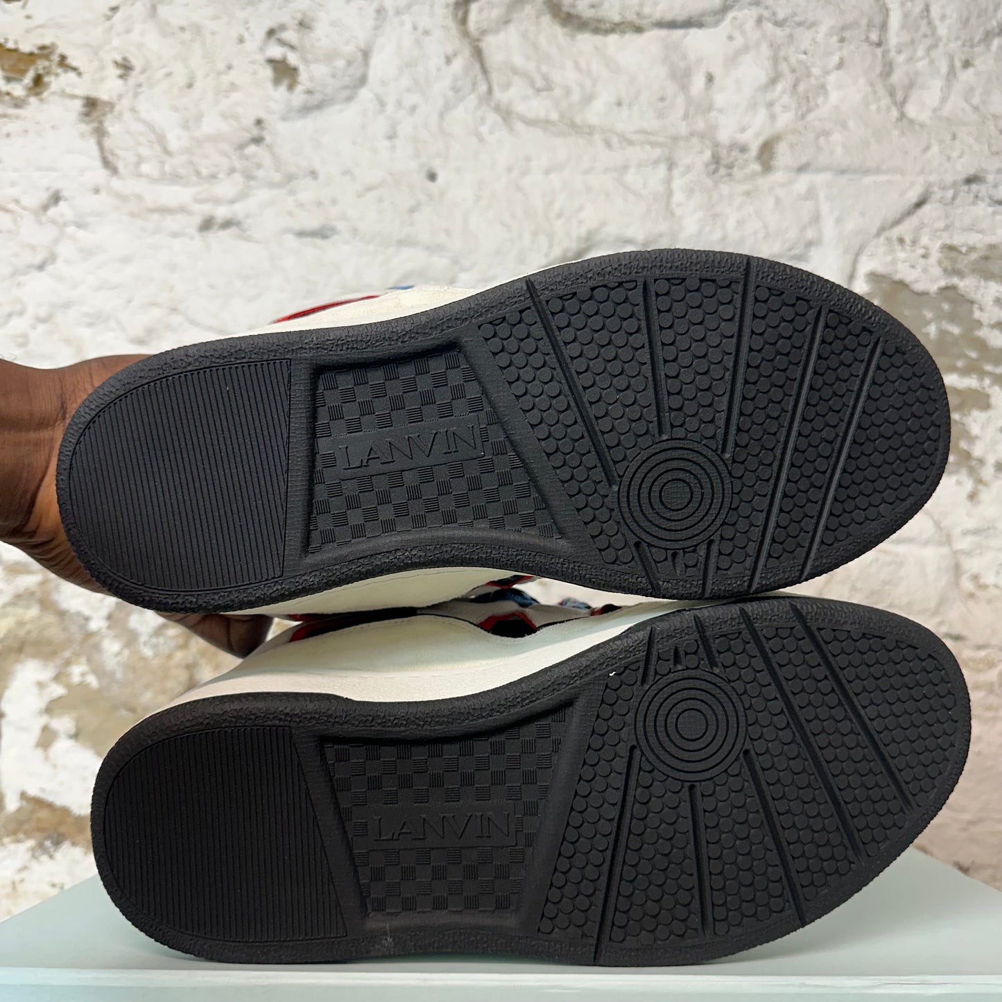 Lanvin Curb Multicolor Lace Grey Sneaker