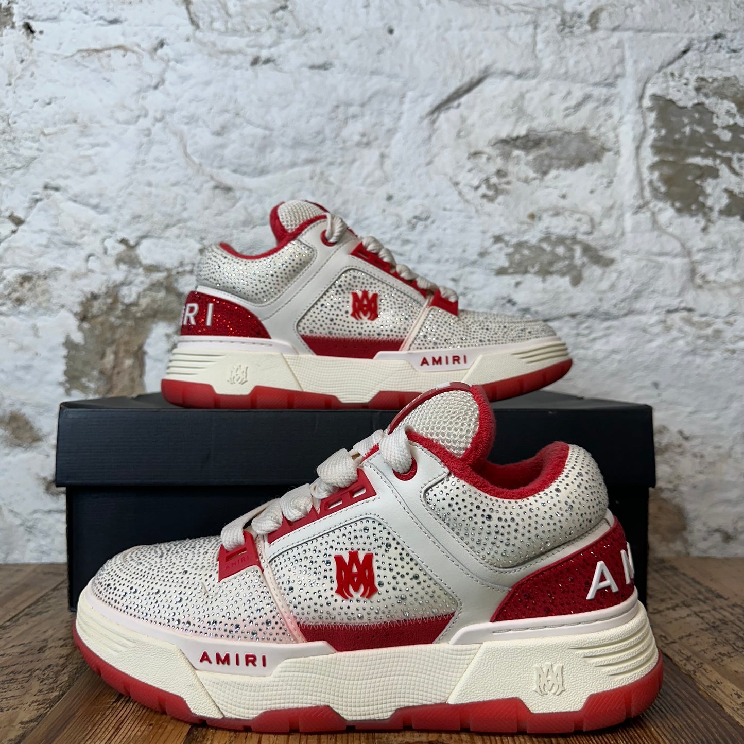 Amiri MA-1 Crystal Red White Cream Sneaker Sz 10 (43)