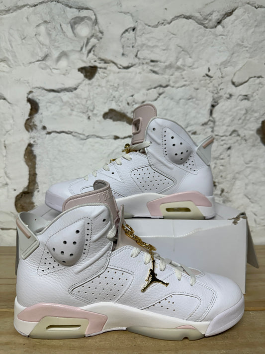 Air Jordan 6 Gold Hoops Sz 9 (10.5W)