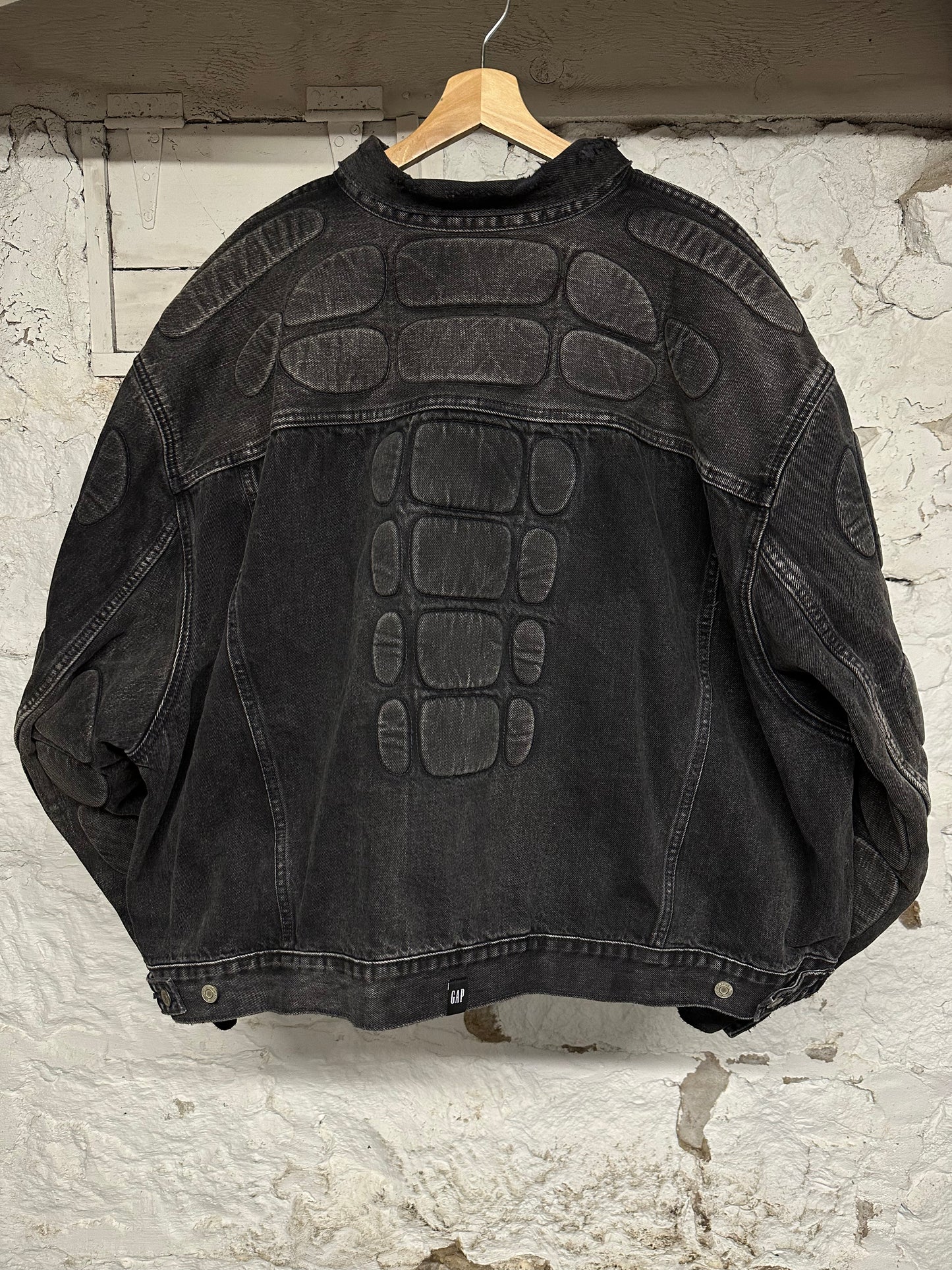 Yeezy Gap Balenciaga Padded Denim Jacket Sz XXL