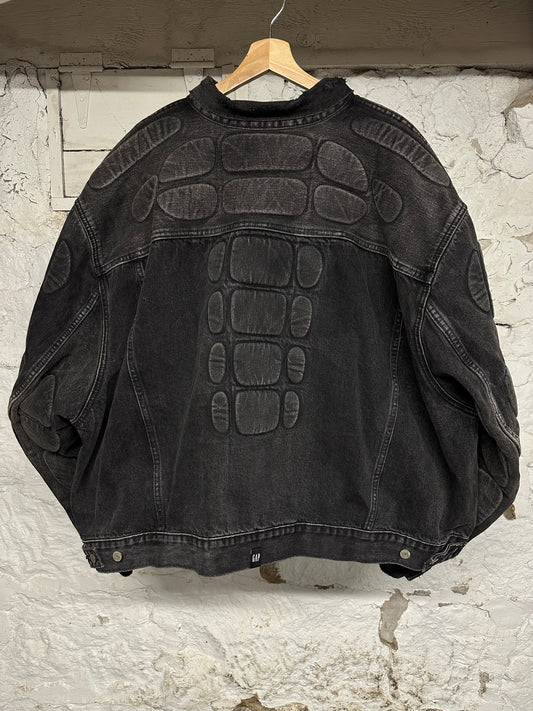 Yeezy Gap Balenciaga Padded Denim Jacket Sz XXL