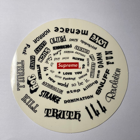 Supreme Spiral Sticker