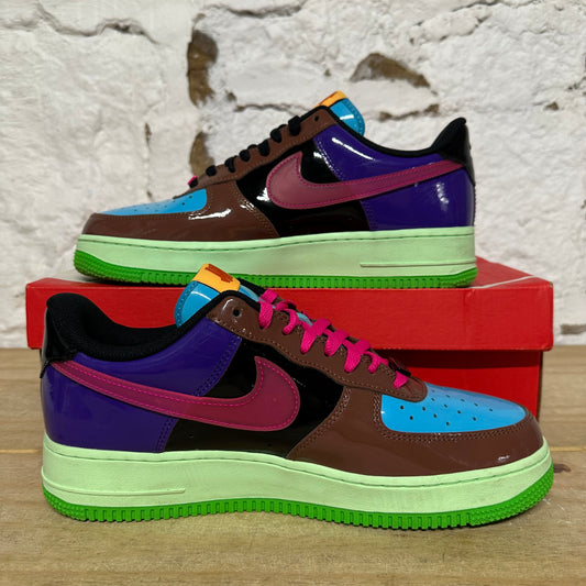 Nike Air Force 1 Low Undefeated Multi-Patent Pink Prime Sz 10