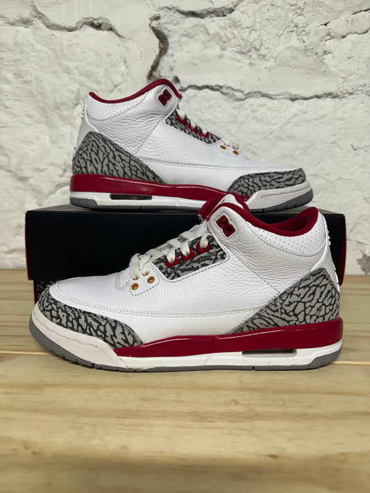 Air Jordan 3 Cardinal Sz 7Y
