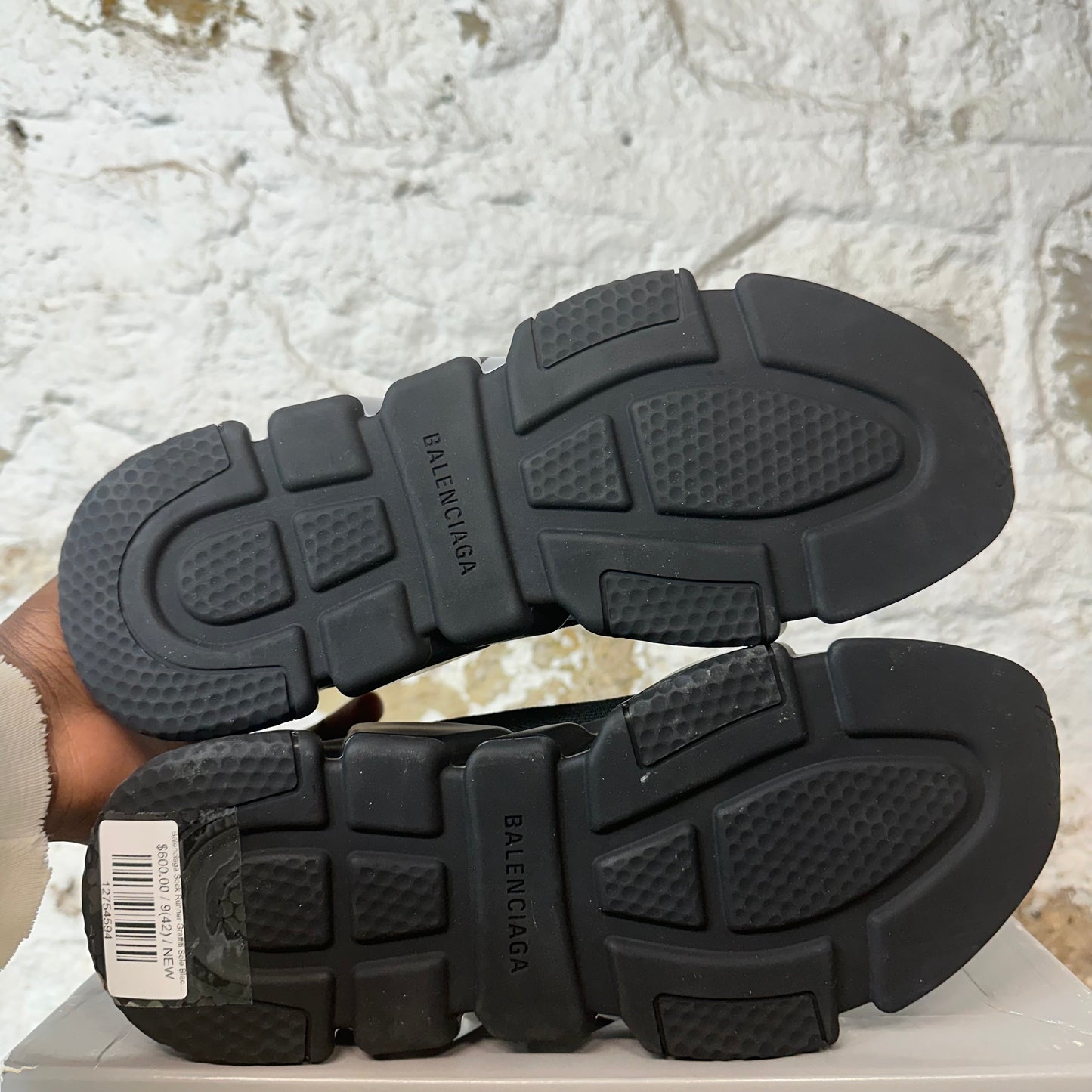 Balenciaga Sock Runner Graffiti Sole Black Sneaker