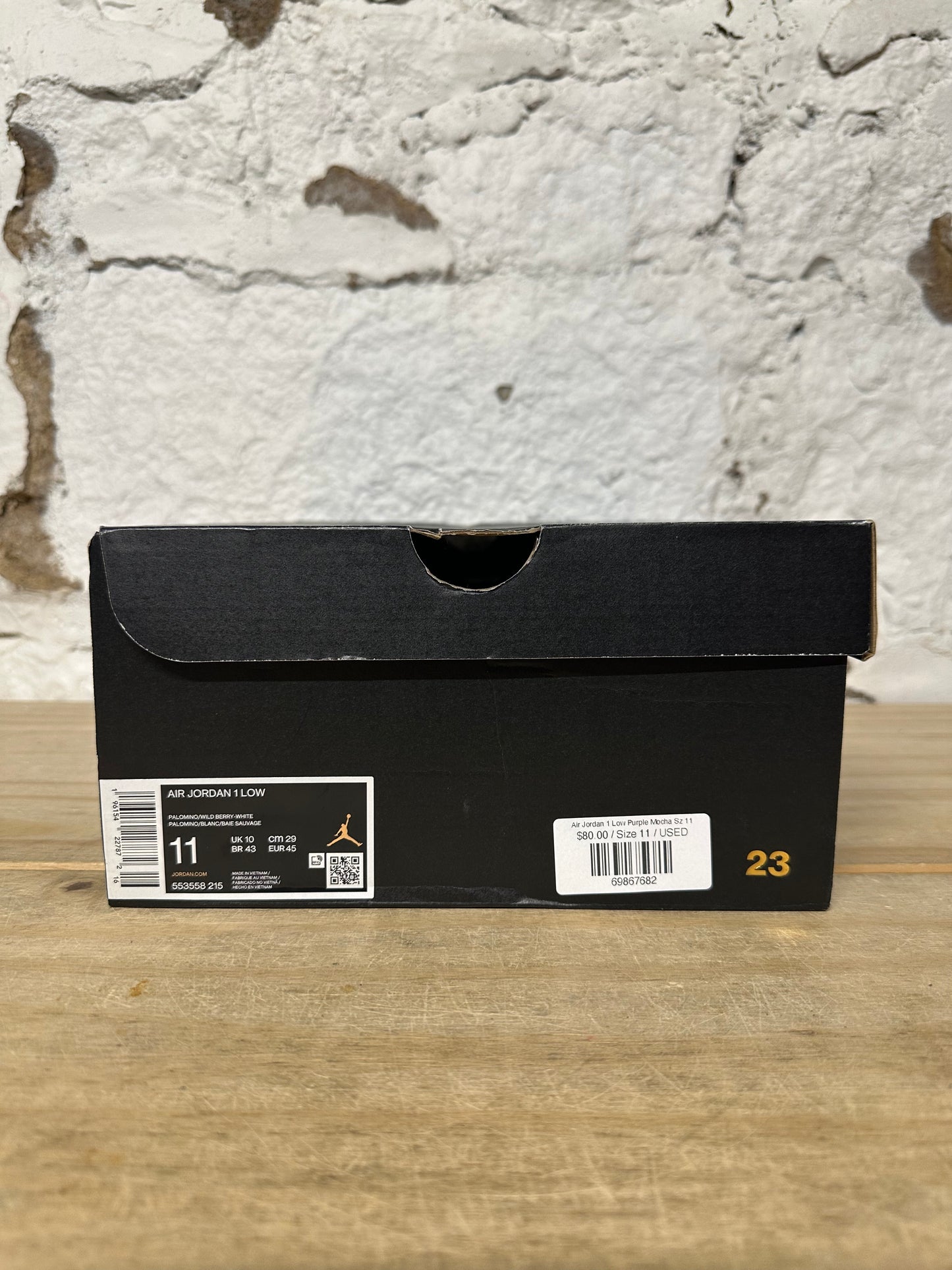 Air Jordan 1 Low Purple Mocha Sz 11