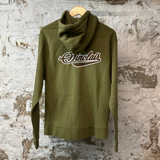 Sinclair Small Logo Zip Up Hoodie Green Sz XS