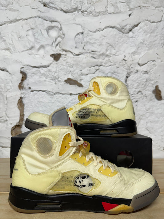 Air Jordan 5 Off-White Sail Sz 13