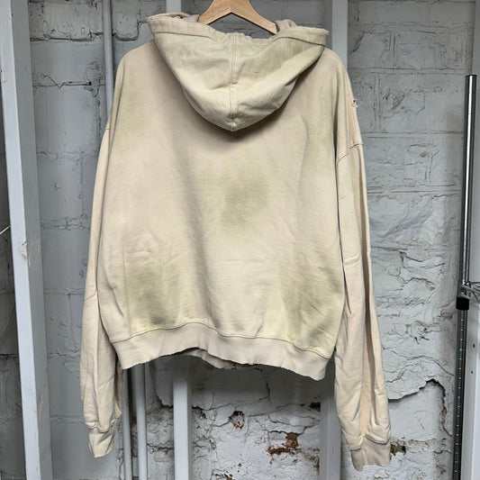 Vale Garden Beige Zip Up Hoodie Sz XL