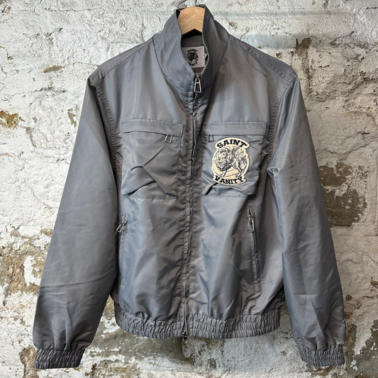 Saint Vanity Grey Cargo Nylon Jacket