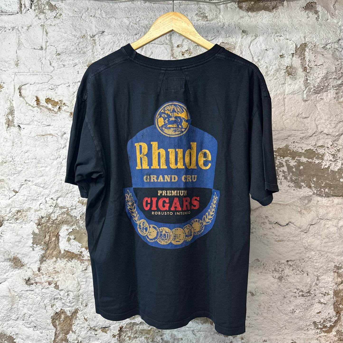 Rhude Premium Cigars Black T-Shirt Sz M