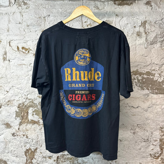 Rhude Premium Cigars Black T-Shirt Sz M