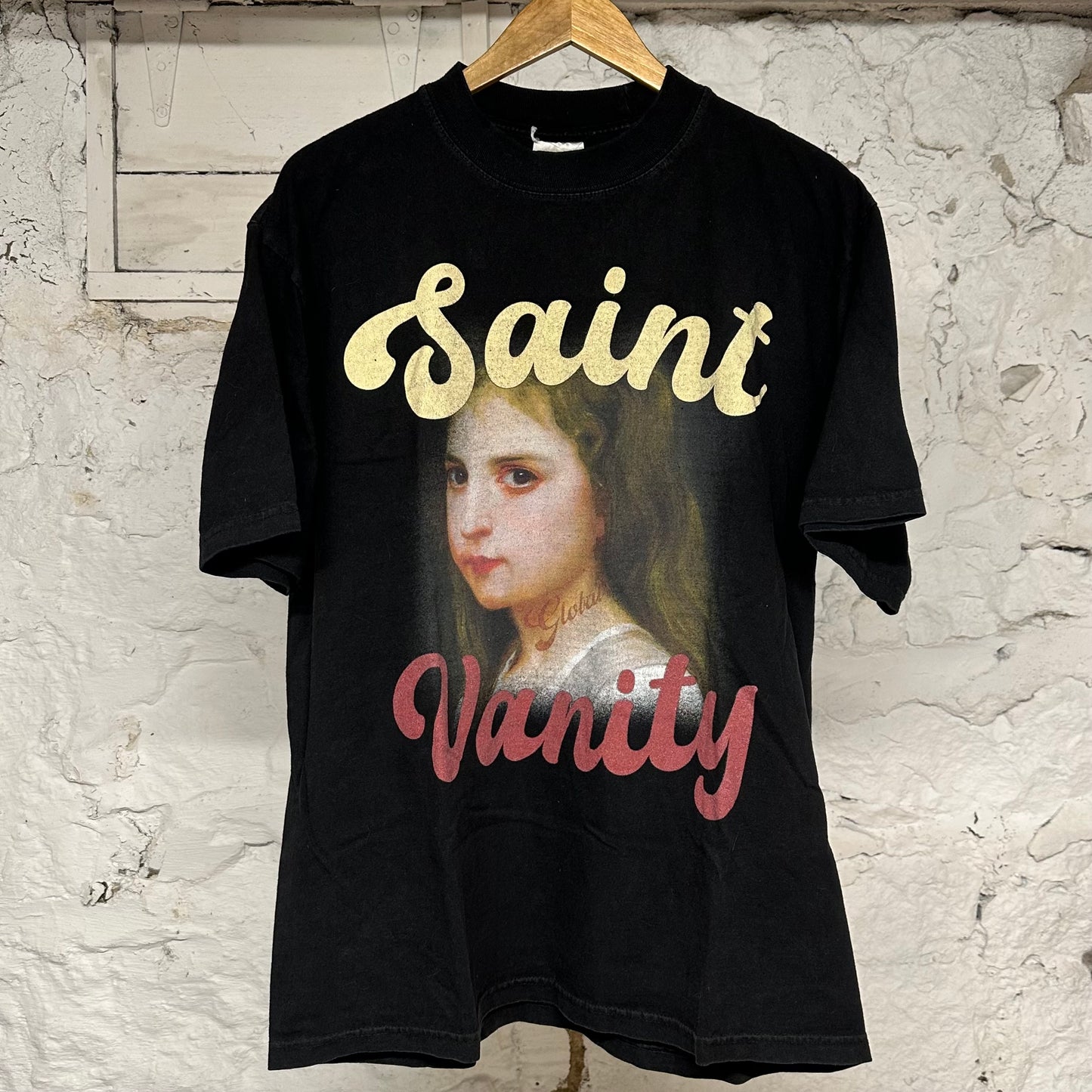 Saint Vanity Global Lady T-shirt Black Sz L