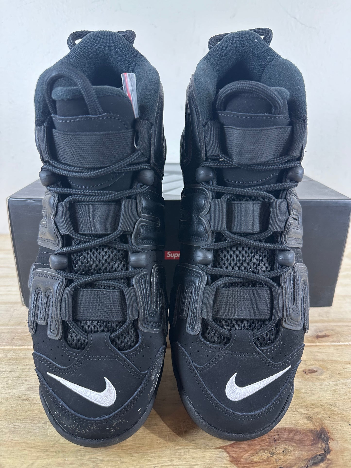 Nike Air More Uptempo Supreme Supetempo Black Sz 8.5 DS