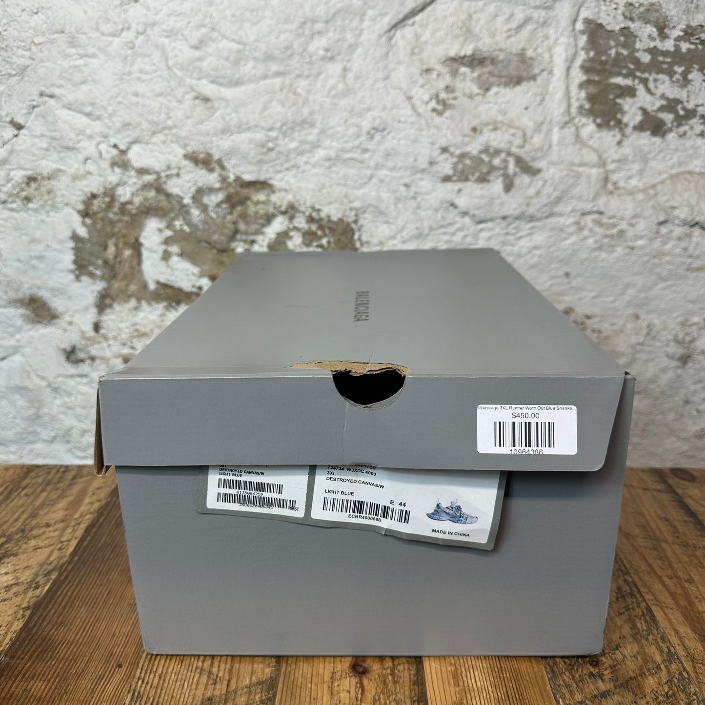 Balenciaga 3XL Runner Worn Out Blue Sneaker Sz 11 (44)