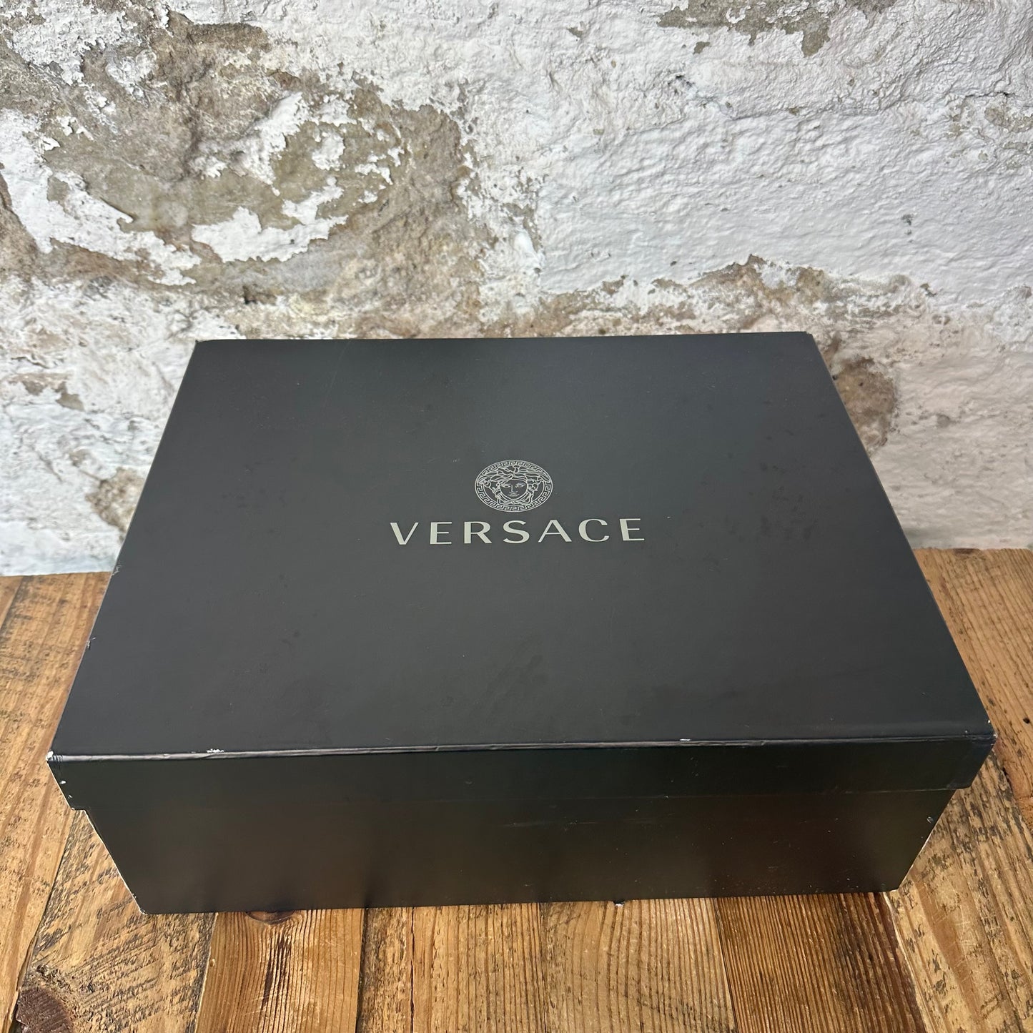 Versace Trigreca Black Green Sneaker Sz 9 (42)