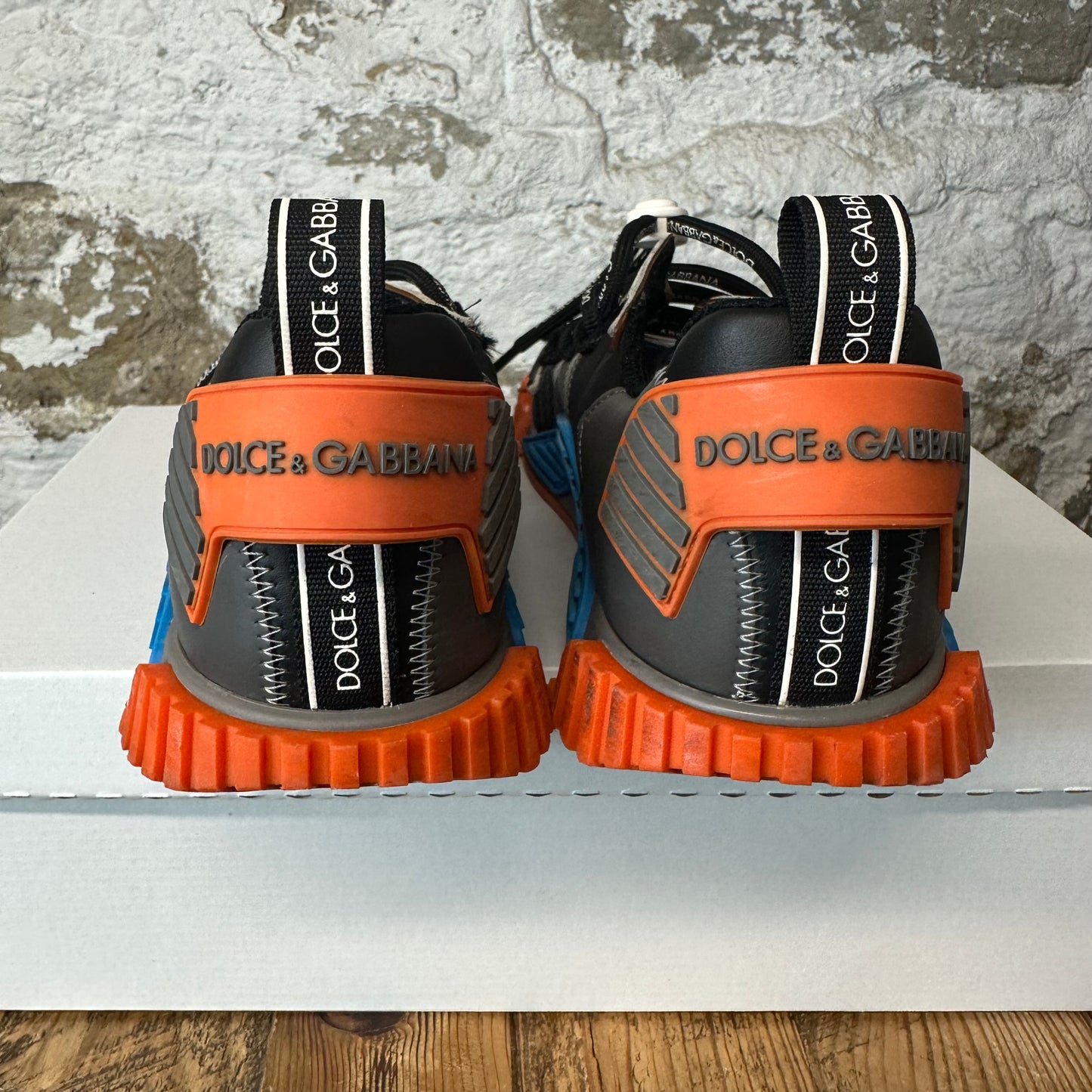 Dolce Gabbana Blue Orange Black NS-1 Sneaker Sz 9.5 (42.5)
