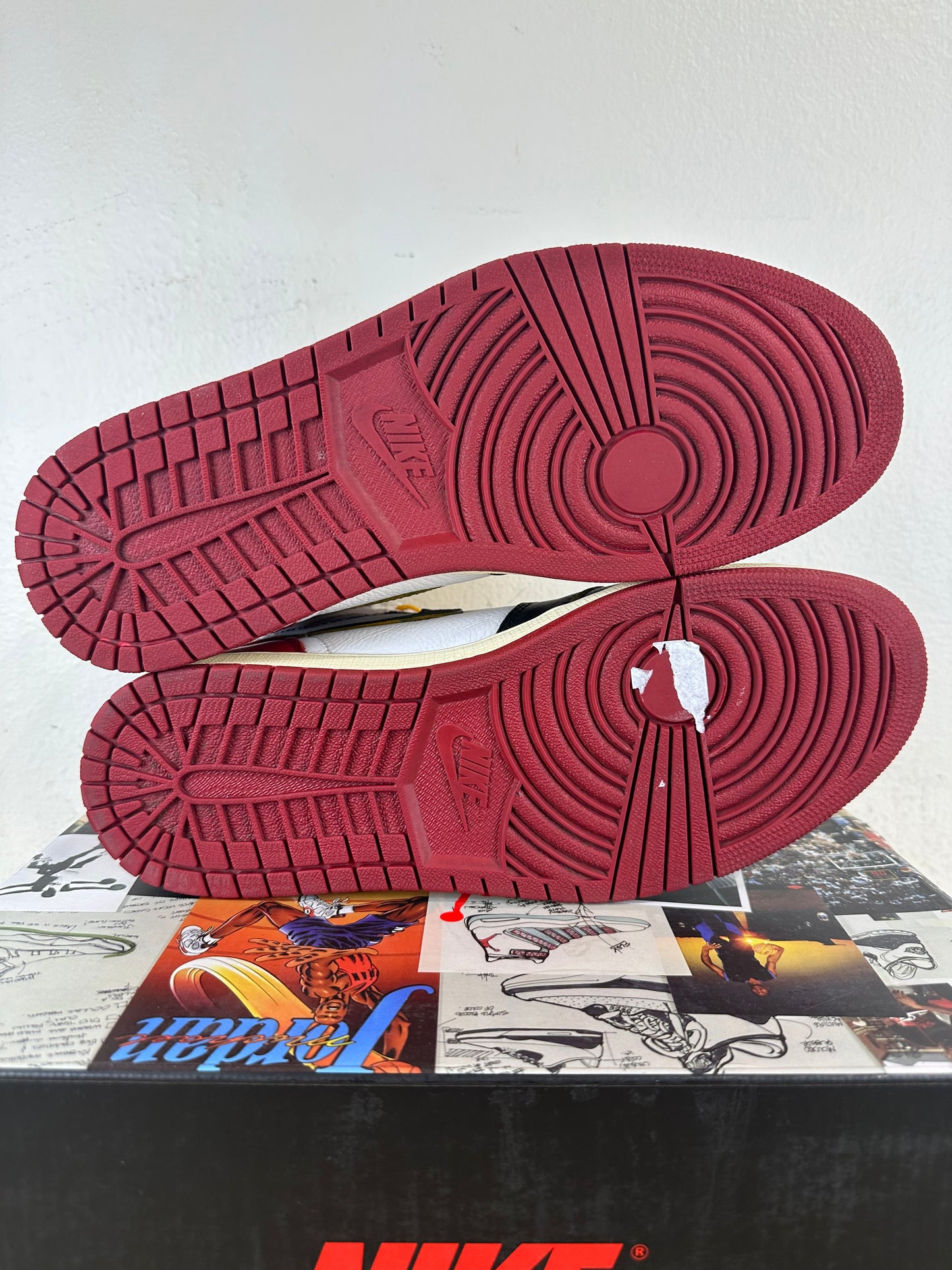 Air Jordan 1 High Union Los Angeles Black Toe Sz 11