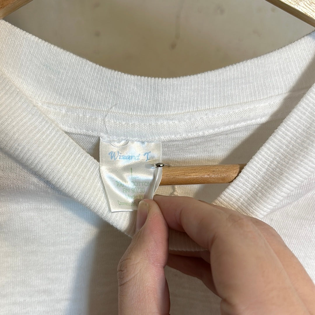 Bootleg Bart Simpson Clown White Tee Sz L