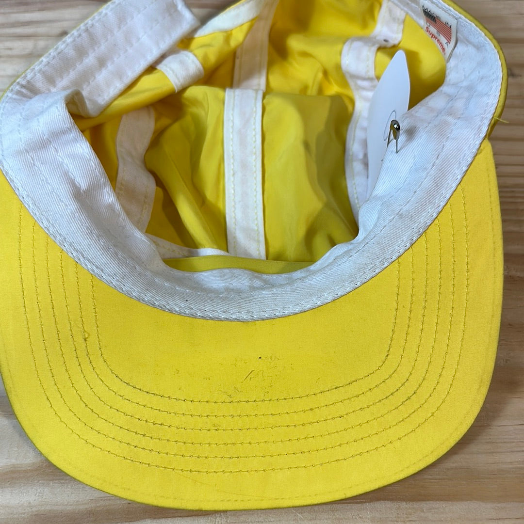 Supreme Holographic Logo Camp Cap Yellow Hat