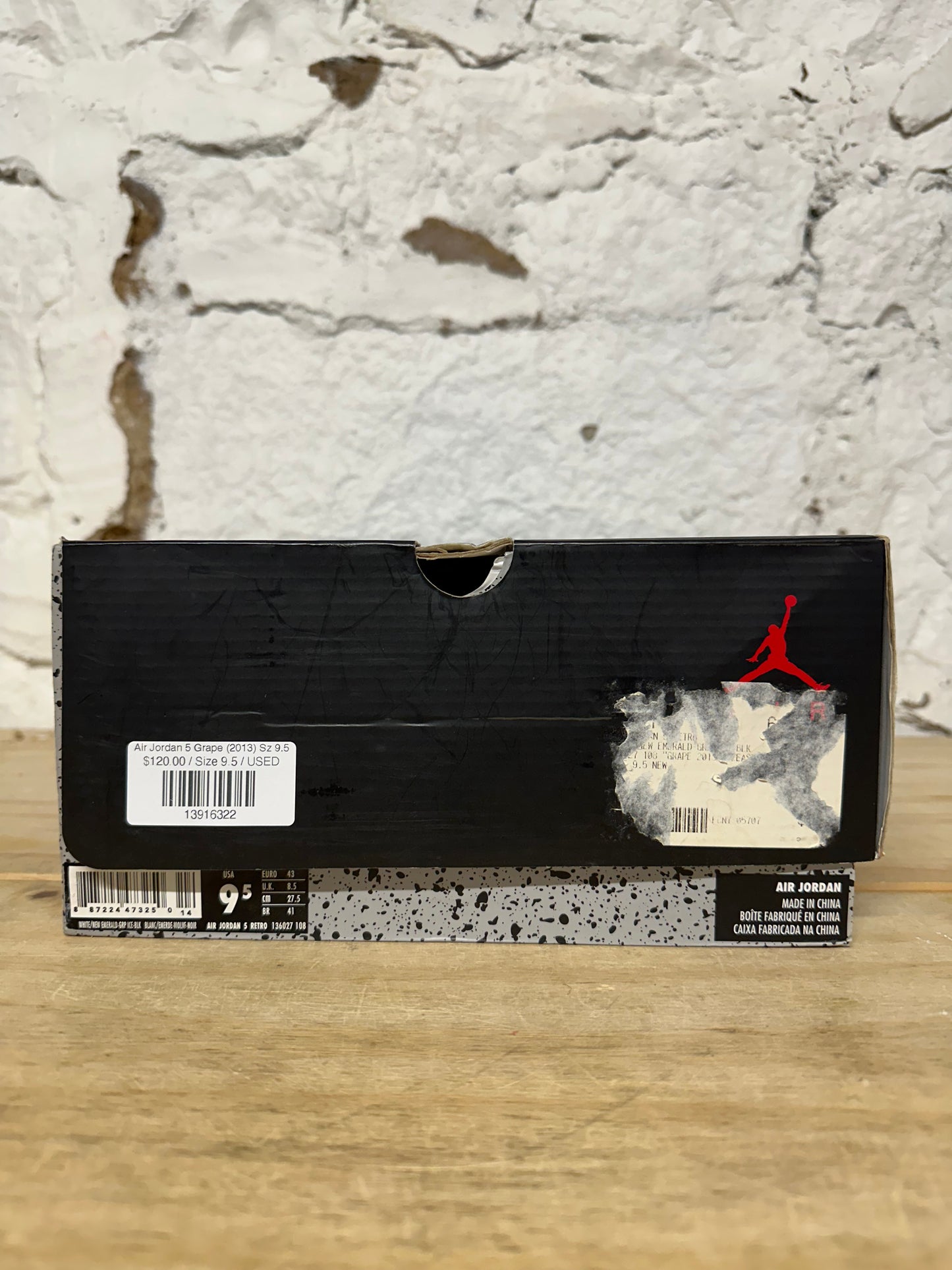 Air Jordan 5 Grape (2013) Sz 9.5