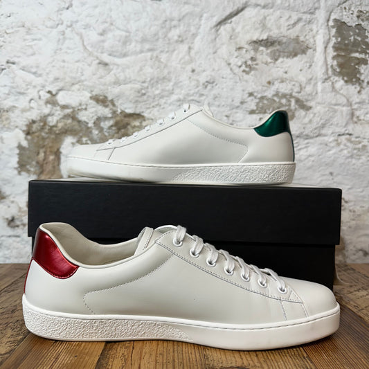 Gucci Red Green Logo White Ace Sneaker Sz 9