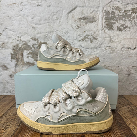 Lanvin Curb White Jade Sneaker