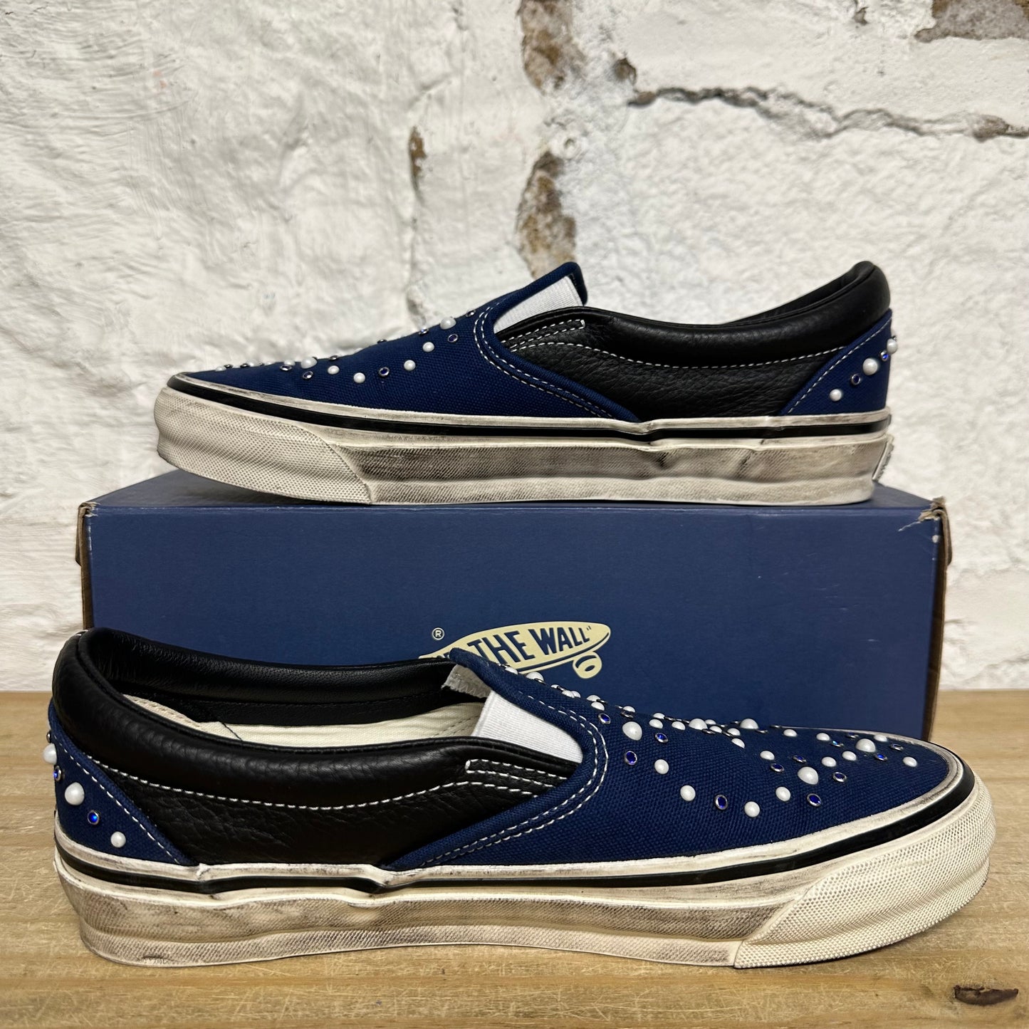 Vans LX Classic Slip On 98 Pearlized Indigo Sz 8.5