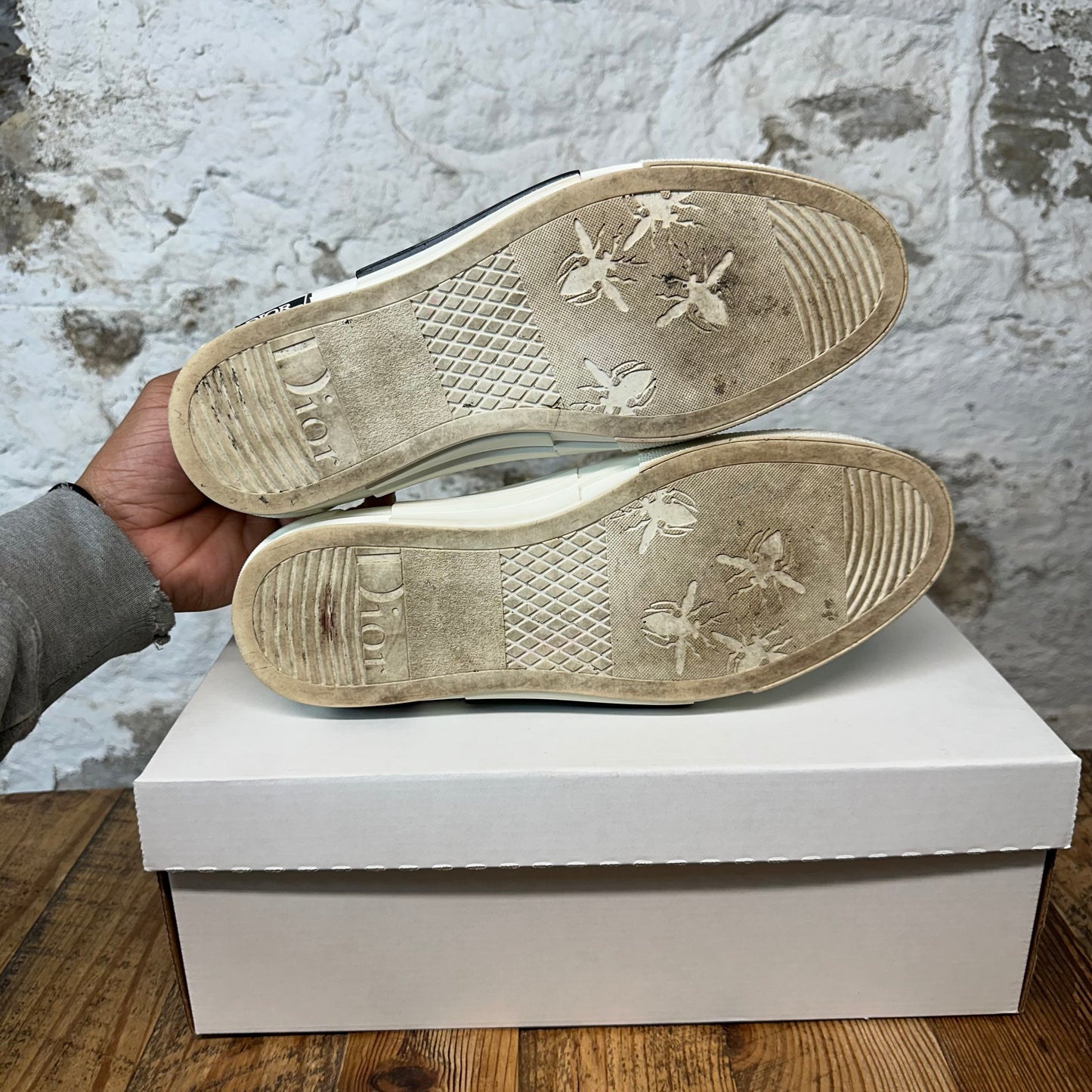 Dior B23 Low Yellow Oblique White Sneaker Sz 10 (43)