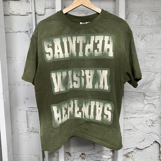Saint Vanity Olive Green T-Shirt Sz M