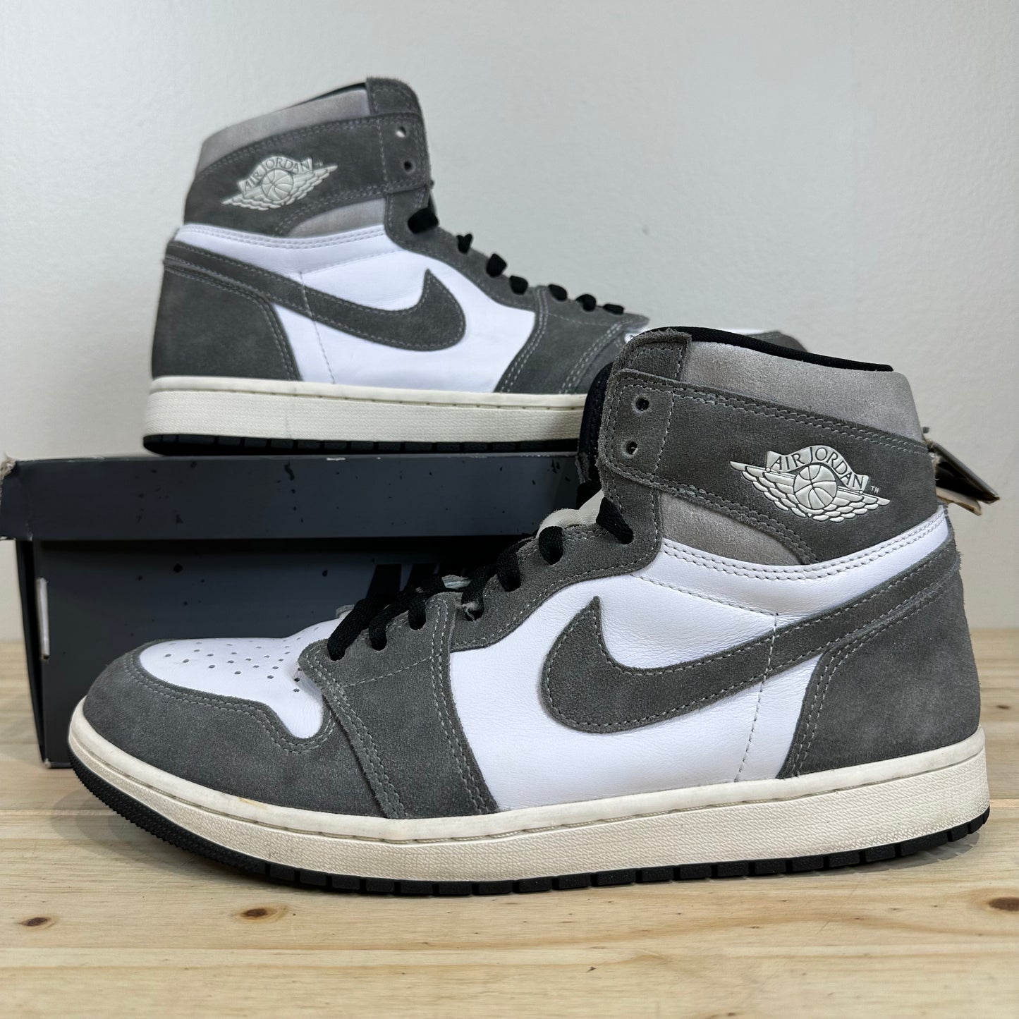 Air Jordan 1 High Washed Black Sz 11.5