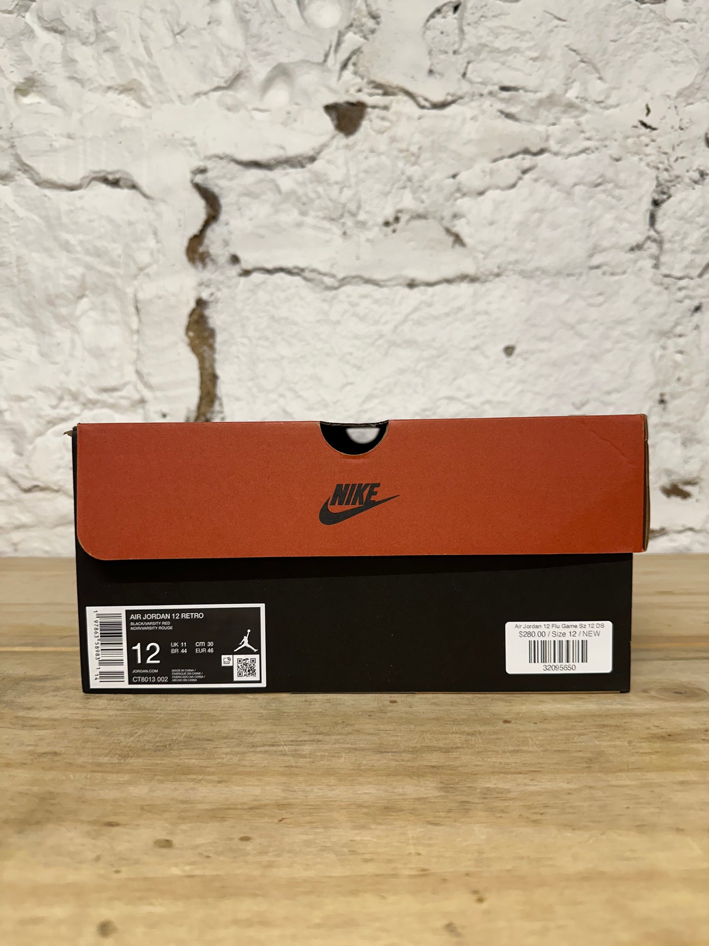 Air Jordan 12 Flu Game Sz 12 DS