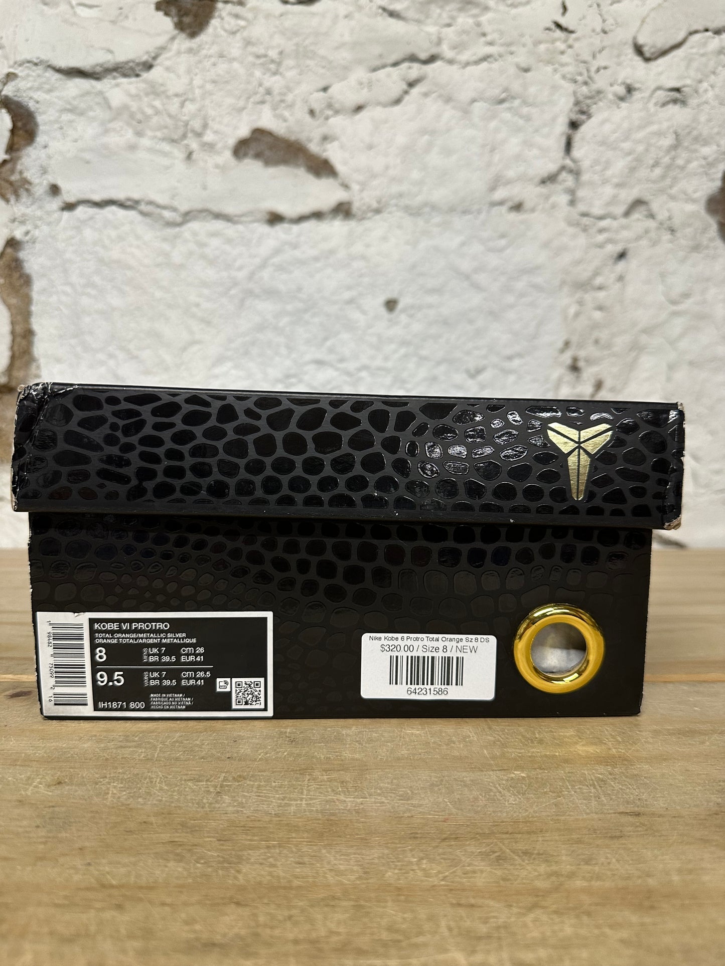 Nike Kobe 6 Protro Total Orange Sz 8 DS