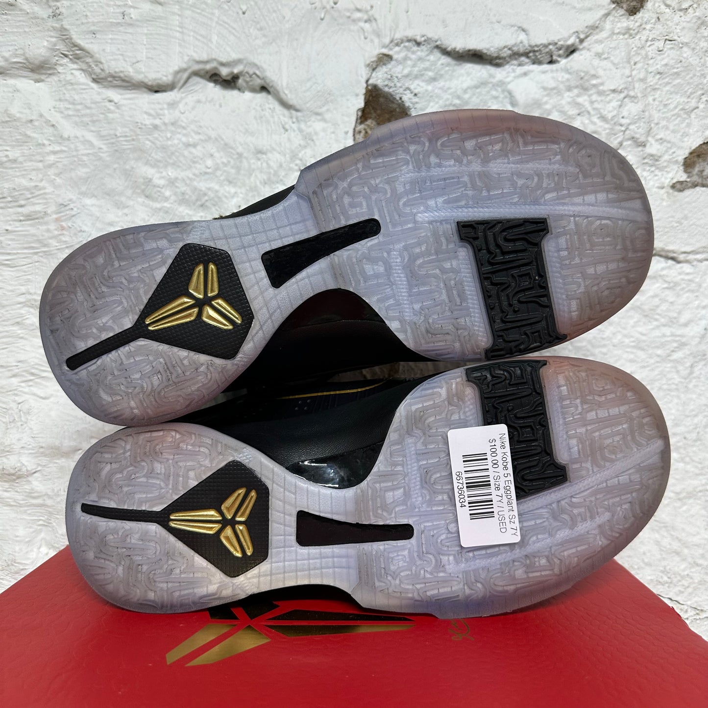 Nike Kobe 5 Eggplant Sz 7Y