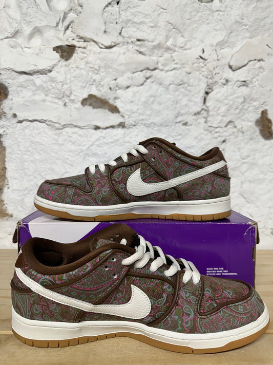 Nike SB Dunk Low Paisley Brown Sz 10.5