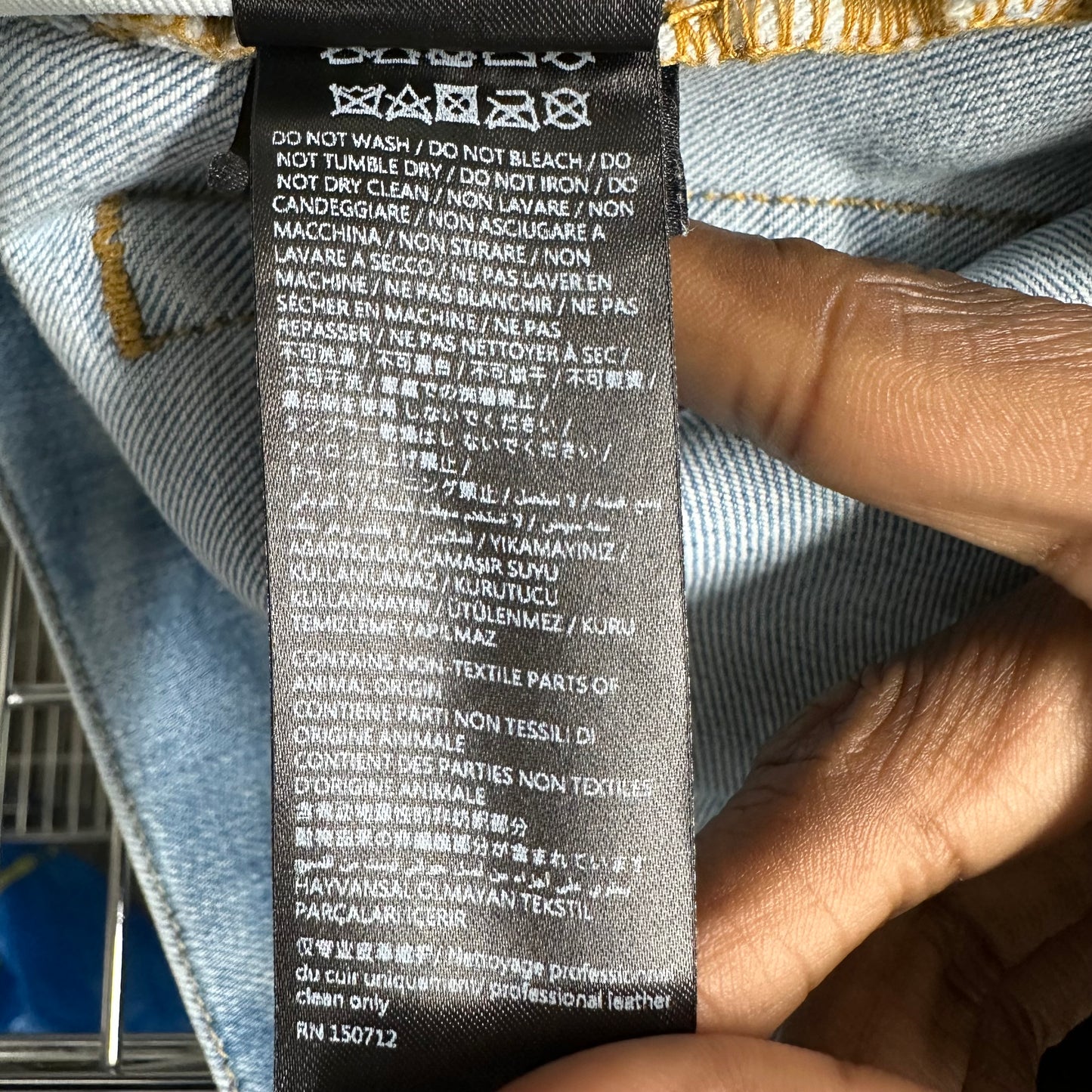 Amiri Starburst Spell Blue Denim Jeans Sz 30