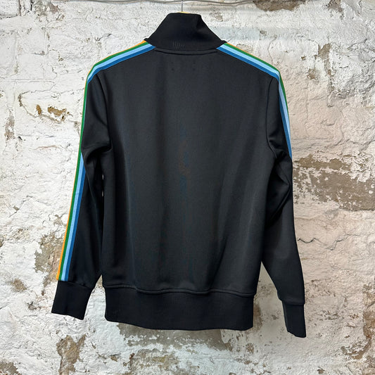 Palm Angels Rainbow Black Track Jacket Sz S