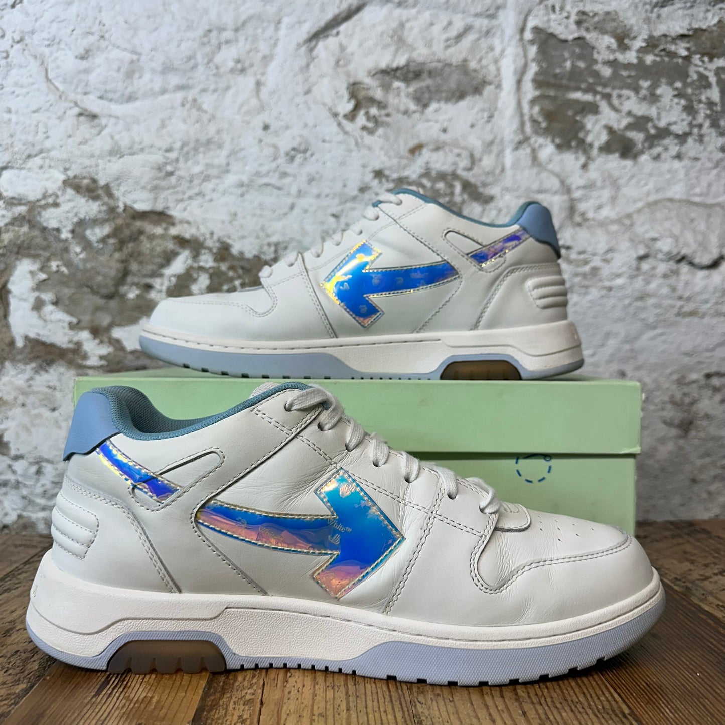 Off-White Out Of Office Iridescent White Sneaker Sz 9 (42)