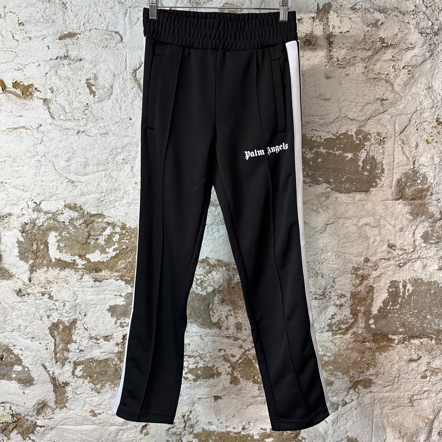 Palm Angels Black White Track Pants NEW