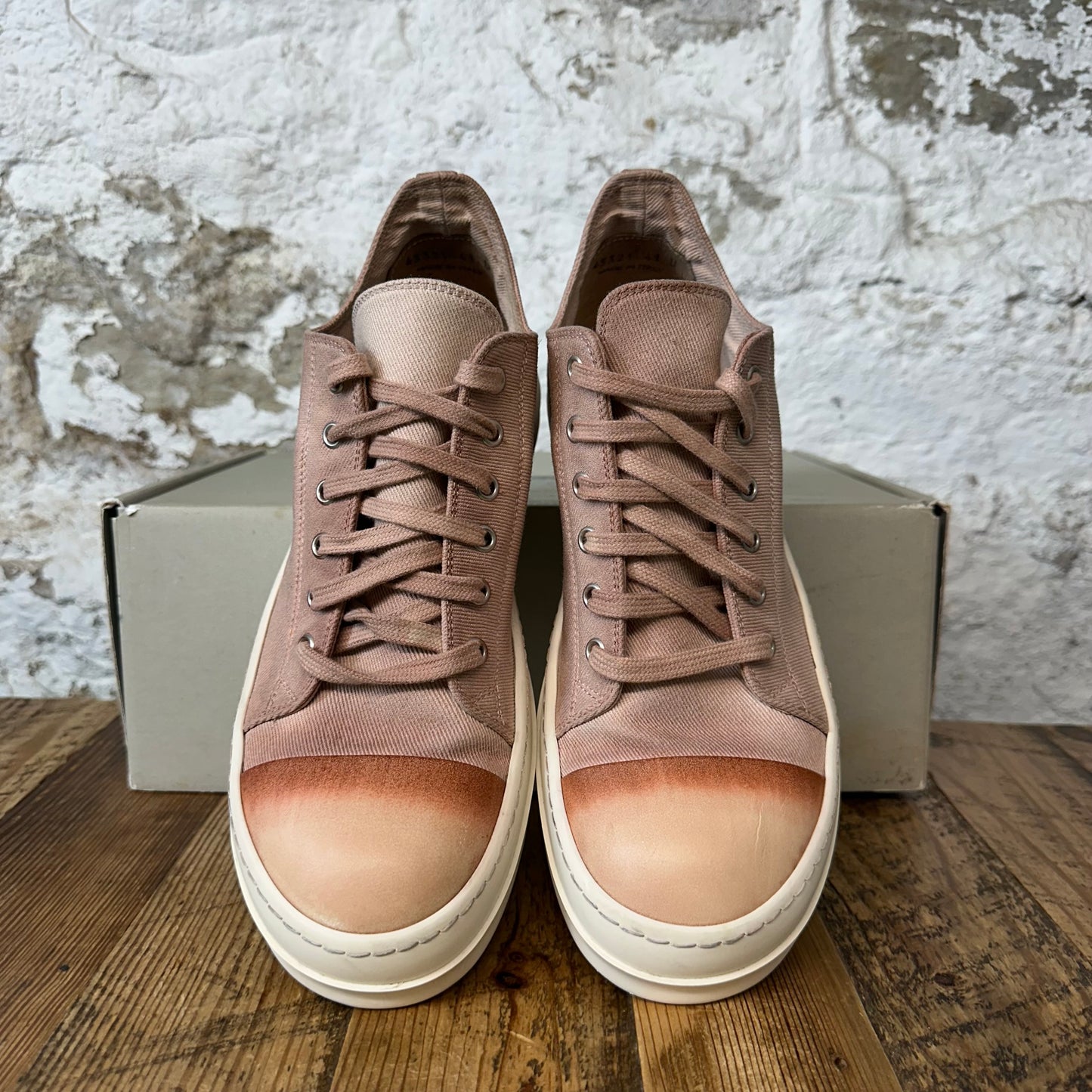Rick Owens DRKSHDW Faded Pink Milk Sneaker Sz 8 (41)
