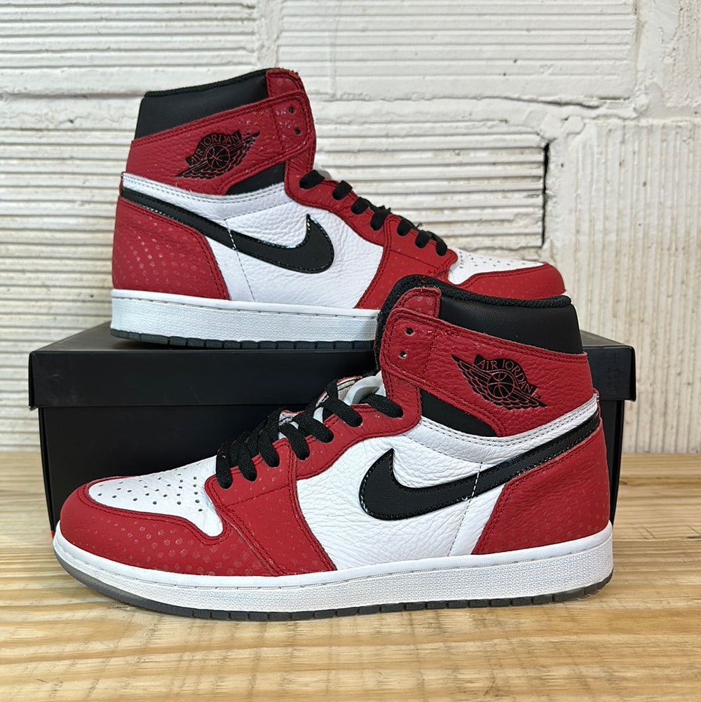 Air Jordan 1 High Spider-Man Origin Story Sz 10.5