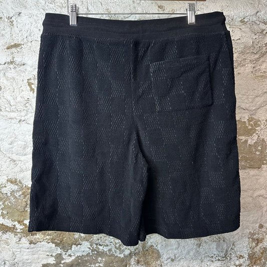 Louis Vuitton Black Monogram Towel Shorts Sz L